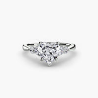 BW James Jewelers setting Solitaire with Shoulder Accents 2