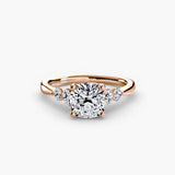 BW James Jewelers setting Solitaire with Shoulder Accents 2