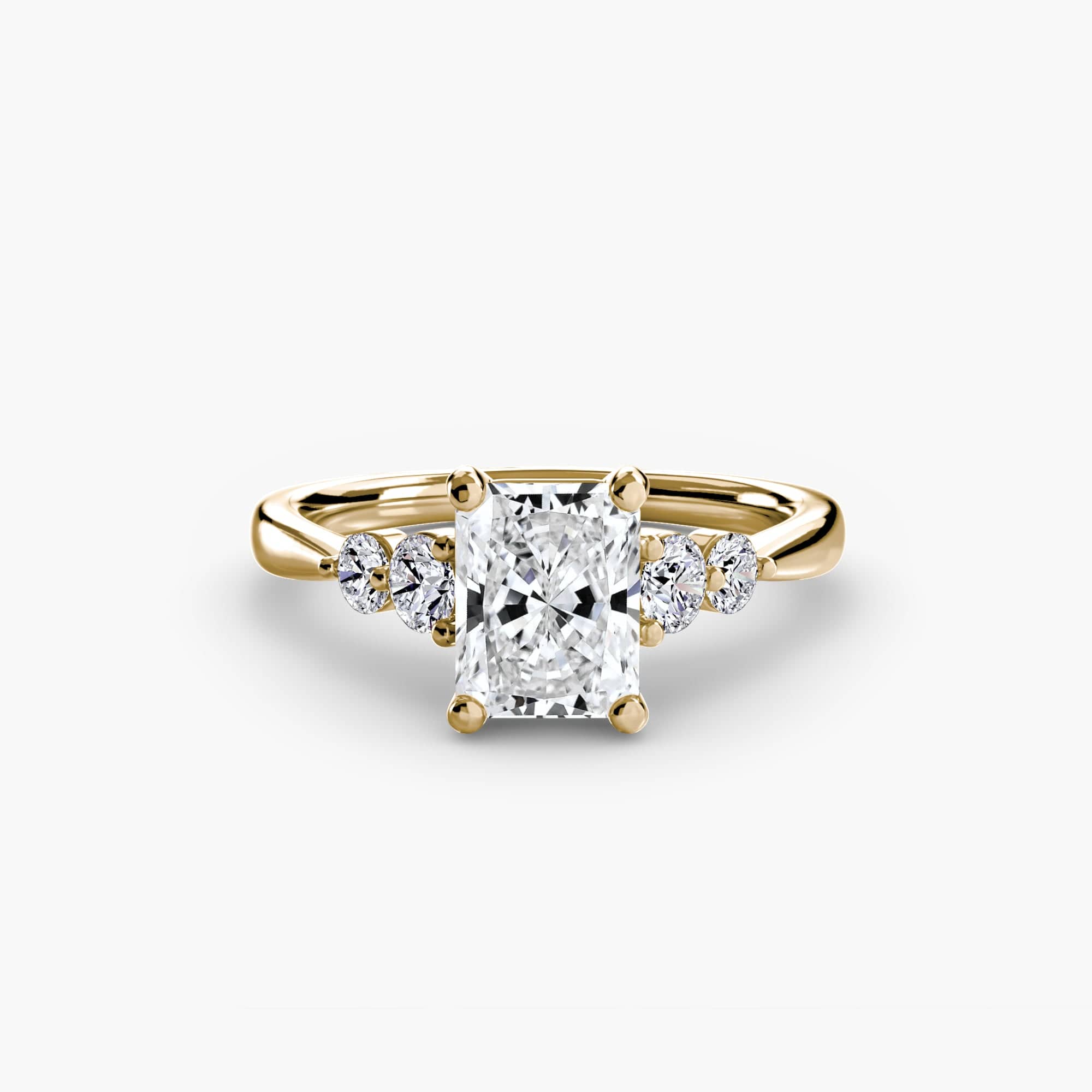 BW James Jewelers setting Solitaire with Shoulder Accents 2