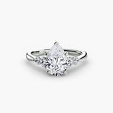 BW James Jewelers setting Solitaire with Shoulder Accents 2