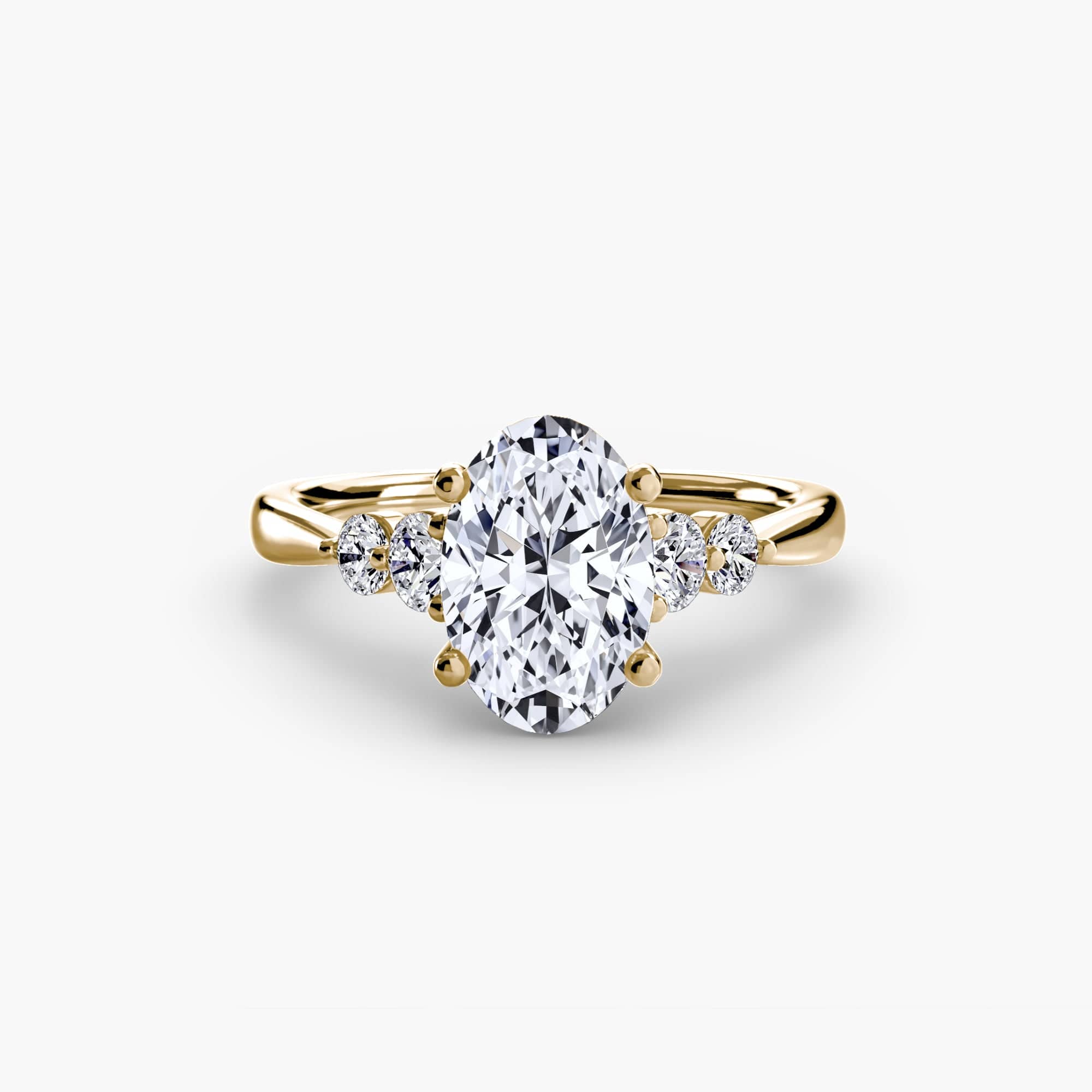 BW James Jewelers setting Solitaire with Shoulder Accents 2