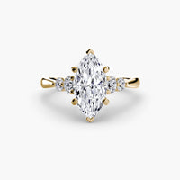 BW James Jewelers setting Solitaire with Shoulder Accents 2