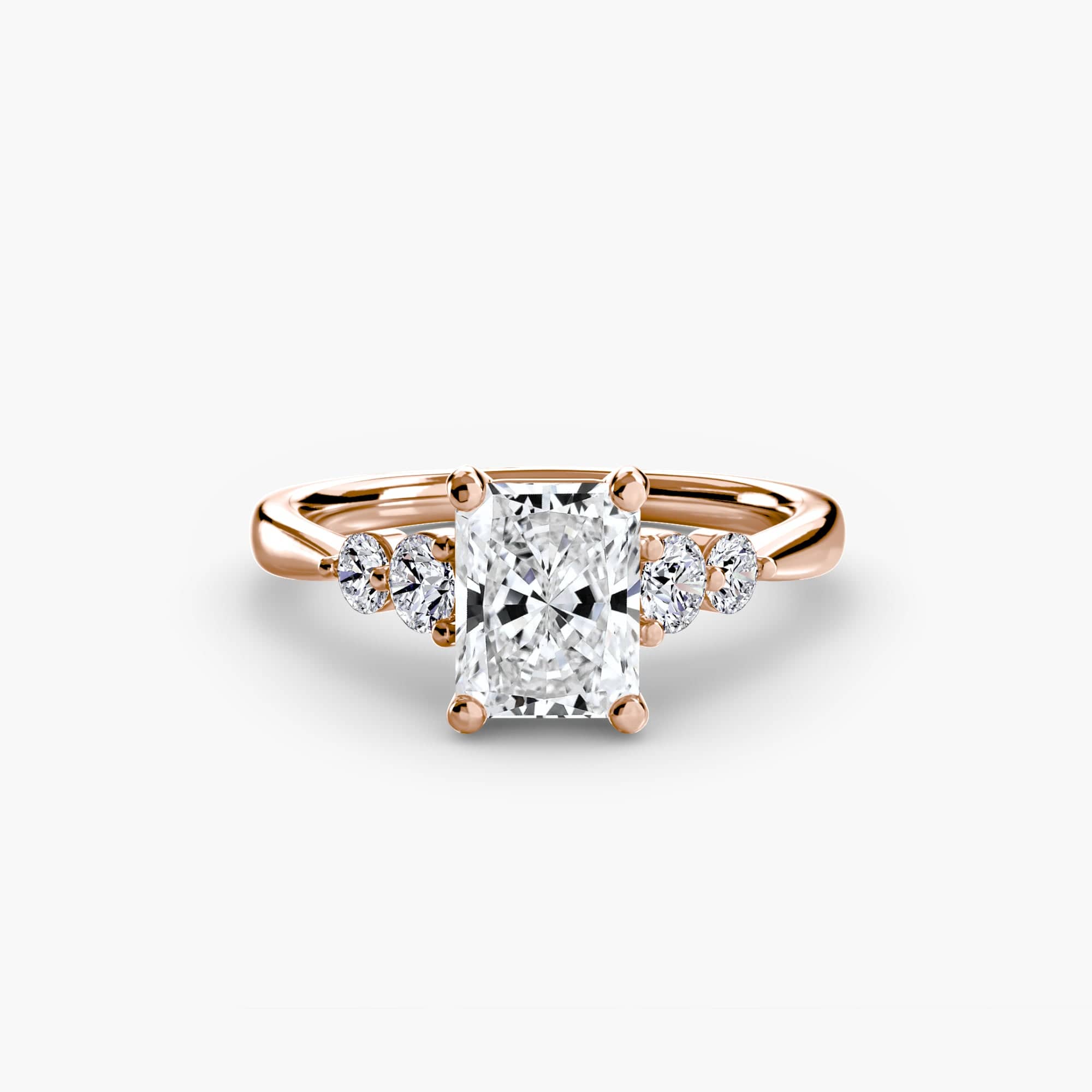 BW James Jewelers setting Solitaire with Shoulder Accents 2