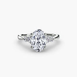 BW James Jewelers setting Solitaire with Shoulder Accents 2