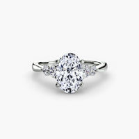 BW James Jewelers setting Solitaire with Shoulder Accents 2