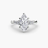 BW James Jewelers setting Solitaire with Shoulder Accents 2