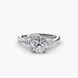 BW James Jewelers setting Solitaire with Shoulder Accents 2