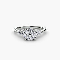 BW James Jewelers setting Solitaire with Shoulder Accents 2