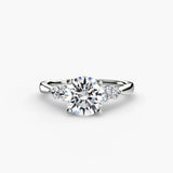 BW James Jewelers setting Solitaire with Shoulder Accents 2