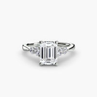 BW James Jewelers setting Solitaire with Shoulder Accents 2