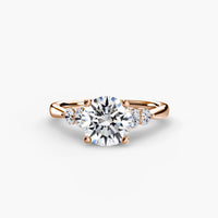 BW James Jewelers setting Solitaire with Shoulder Accents 2