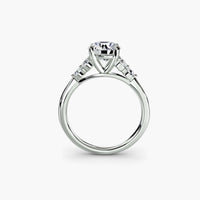 BW James Jewelers setting Solitaire with Shoulder Accents 2