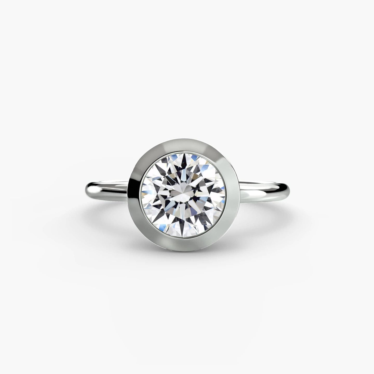 BW James Jewelers setting The Bezel Set Solitaire