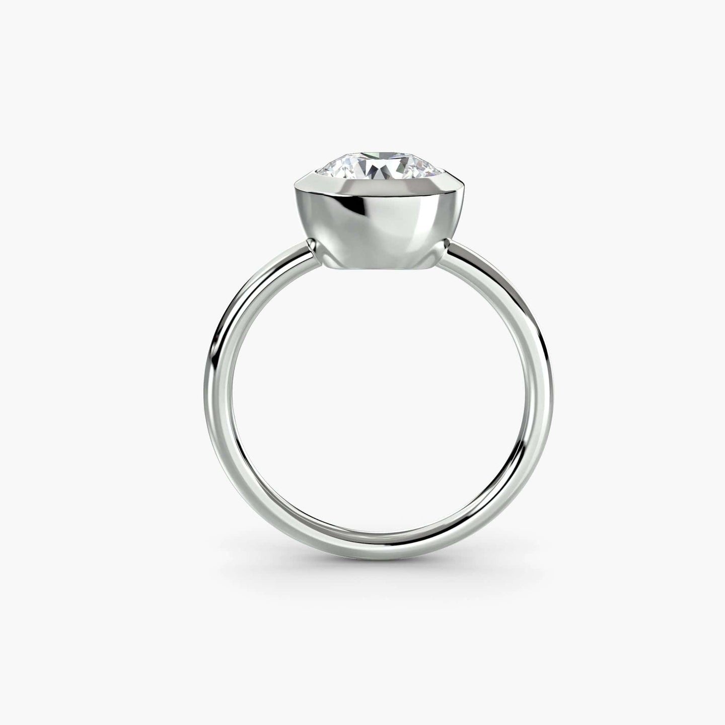 BW James Jewelers setting The Bezel Set Solitaire