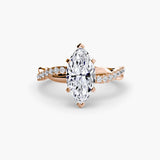 BW James Jewelers setting The Emerald Twist Pavé Ring