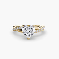 BW James Jewelers setting The Emerald Twist Pavé Ring
