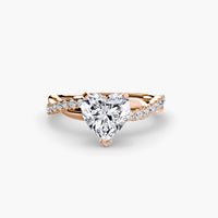 BW James Jewelers setting The Emerald Twist Pavé Ring
