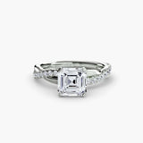 BW James Jewelers setting The Emerald Twist Pavé Ring