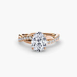 BW James Jewelers setting The Emerald Twist Pavé Ring