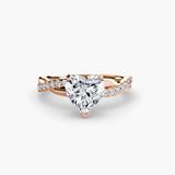 BW James Jewelers setting The Emerald Twist Pavé Ring