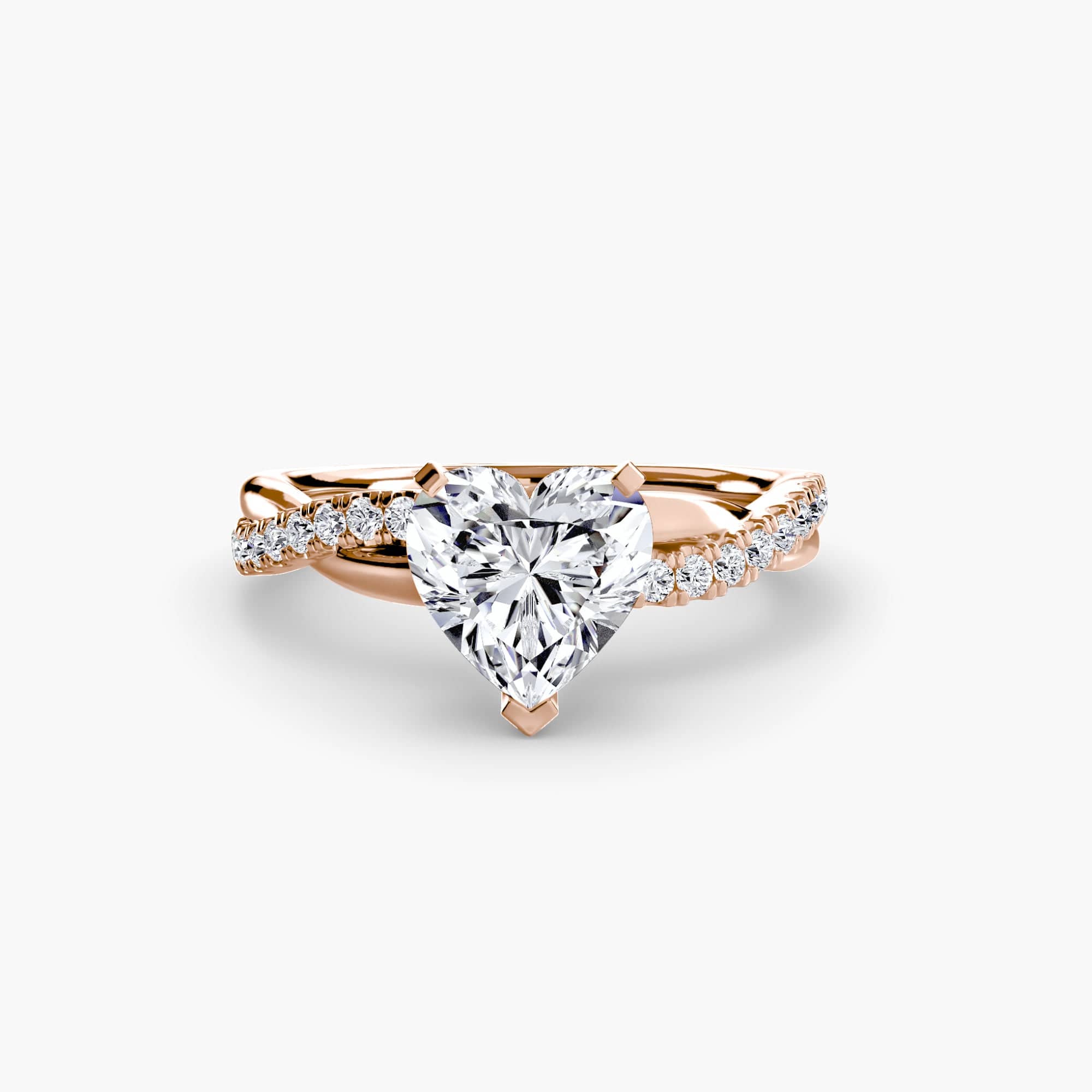 BW James Jewelers setting The Emerald Twist Pavé Ring