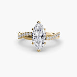 BW James Jewelers setting The Emerald Twist Pavé Ring