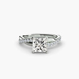 BW James Jewelers setting The Emerald Twist Pavé Ring