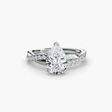 BW James Jewelers setting The Emerald Twist Pavé Ring