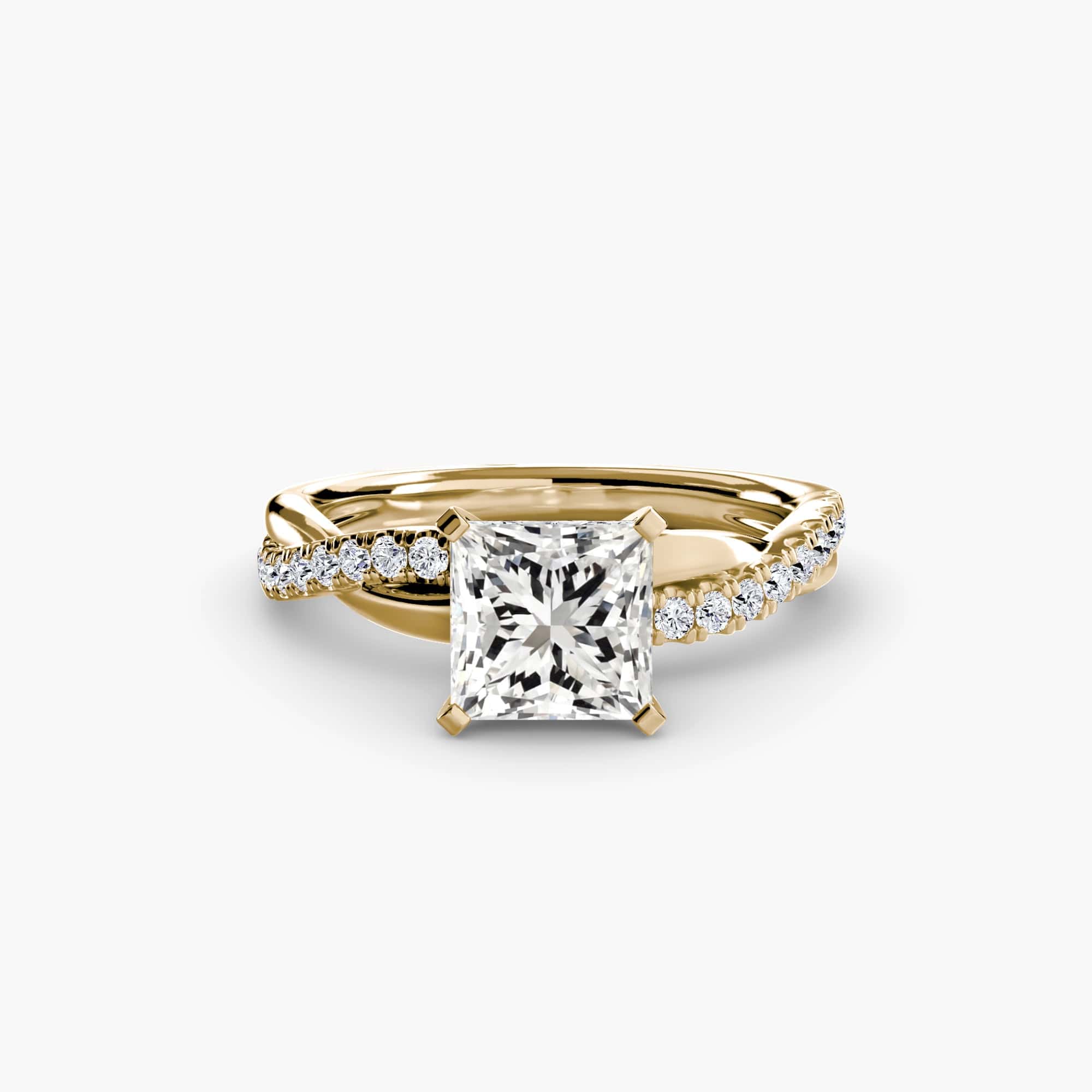 BW James Jewelers setting The Emerald Twist Pavé Ring