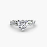 BW James Jewelers setting The Emerald Twist Pavé Ring