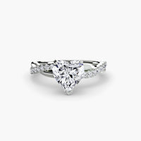 BW James Jewelers setting The Emerald Twist Pavé Ring