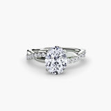 BW James Jewelers setting The Emerald Twist Pavé Ring