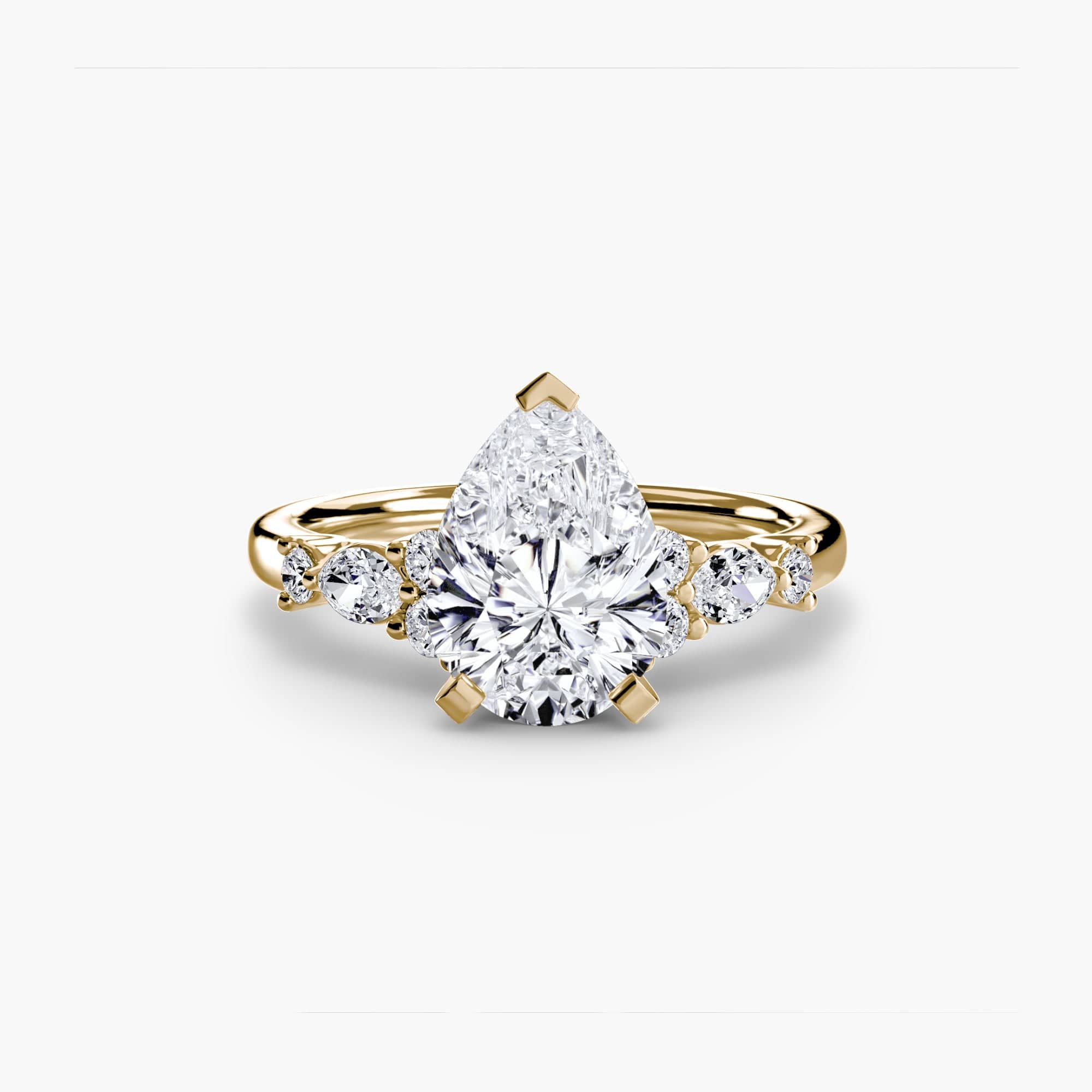 BW James Jewelers setting The Floral Accent Solitaire