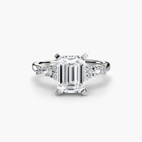 BW James Jewelers setting The Floral Accent Solitaire