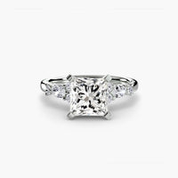 BW James Jewelers setting The Floral Accent Solitaire