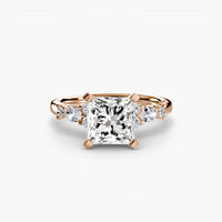 BW James Jewelers setting The Floral Accent Solitaire