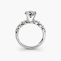 BW James Jewelers setting The Floral Accent Solitaire