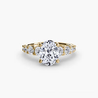 BW James Jewelers setting The Graduated Accent Ring