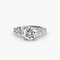BW James Jewelers setting The Graduated Accent Ring
