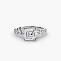 BW James Jewelers setting The Graduated Accent Ring