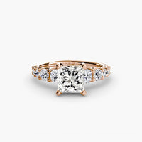 BW James Jewelers setting The Graduated Accent Ring