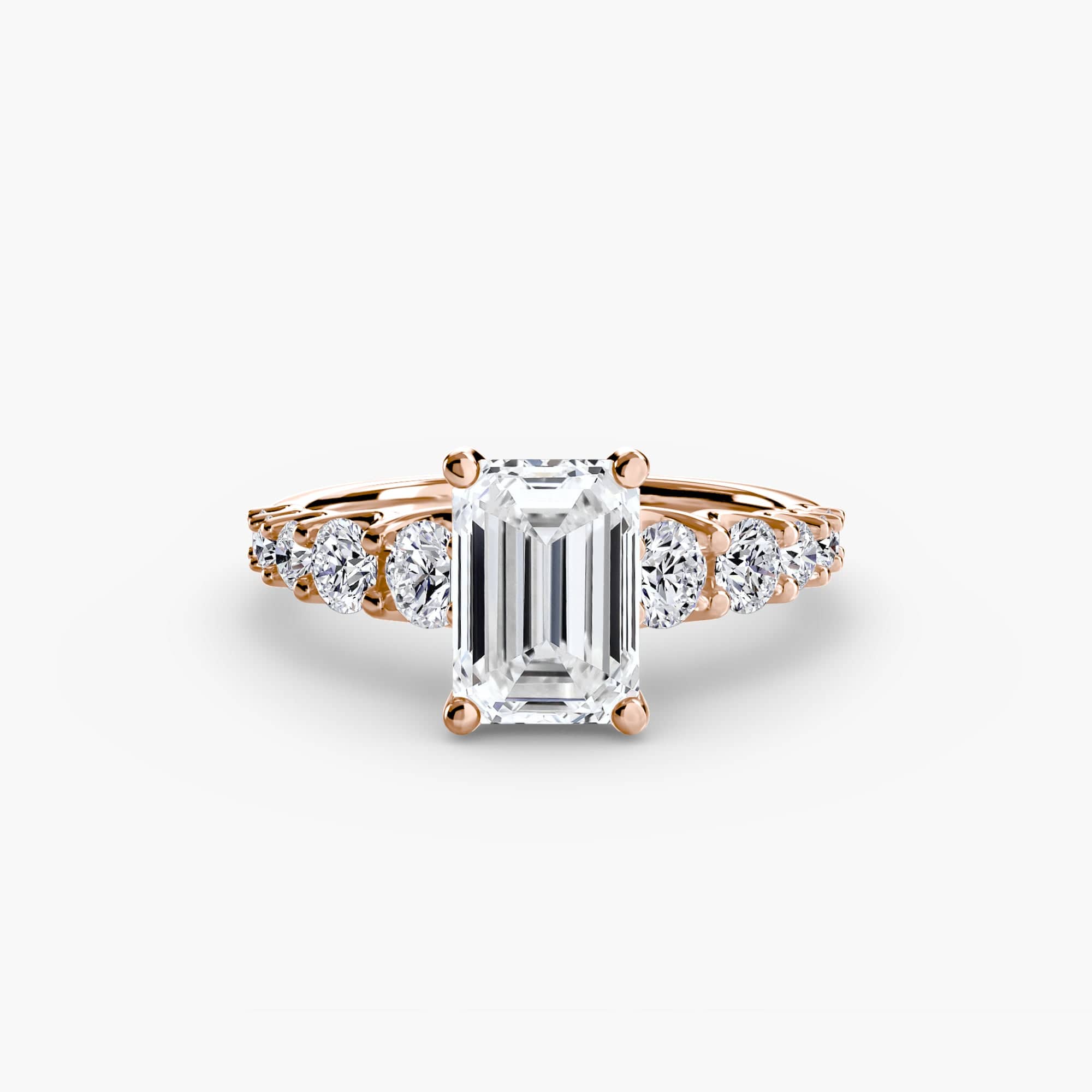 BW James Jewelers setting The Graduated Accent Ring