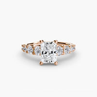 BW James Jewelers setting The Graduated Accent Ring