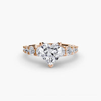BW James Jewelers setting The Graduated Accent Ring