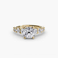 BW James Jewelers setting The Graduated Accent Ring