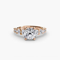 BW James Jewelers setting The Graduated Accent Ring
