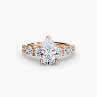 BW James Jewelers setting The Graduated Accent Ring