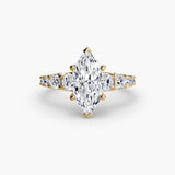 BW James Jewelers setting The Graduated Accent Ring