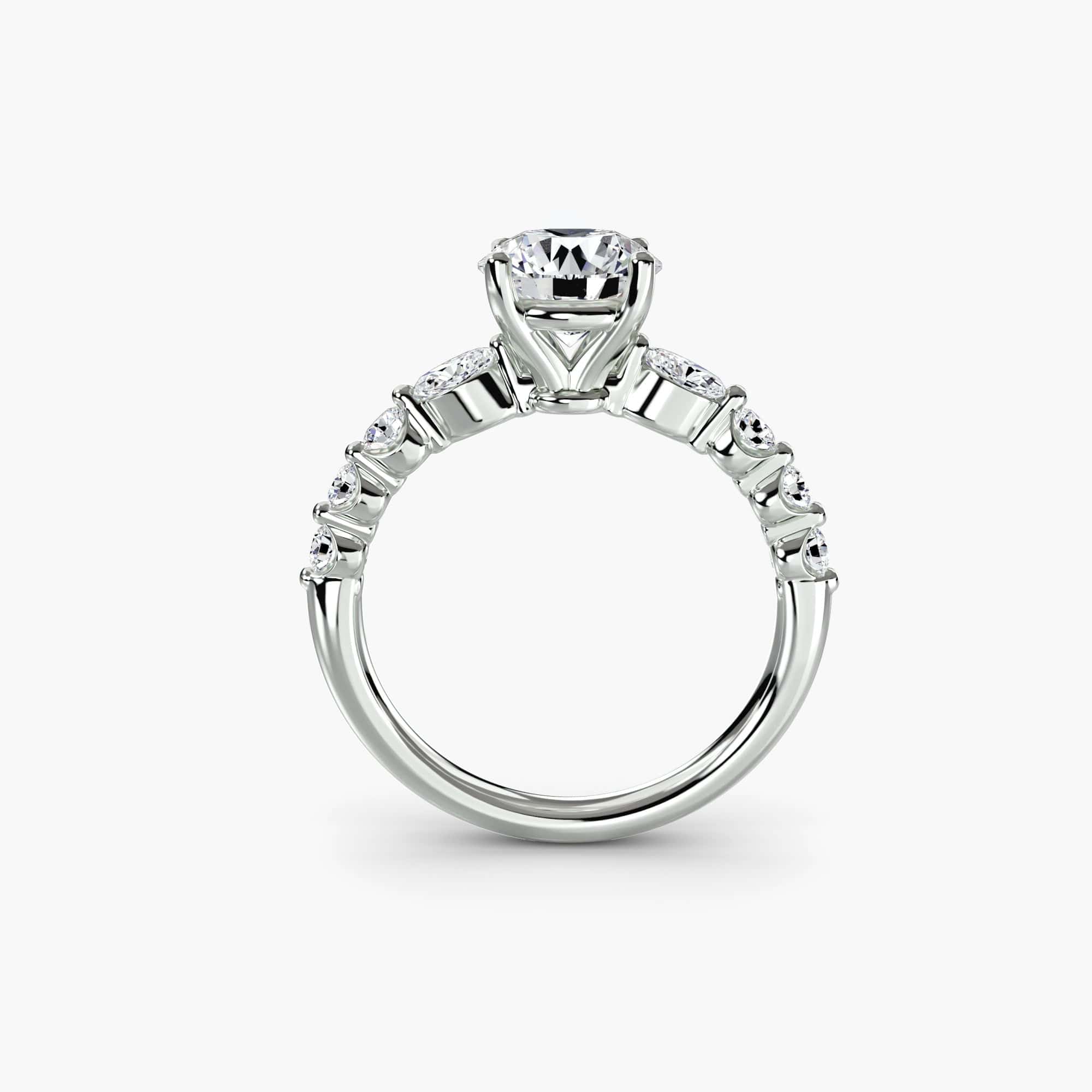 BW James Jewelers setting The Tiered Accent Ring