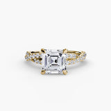 BW James Jewelers setting The Twisted Pavé Solitaire